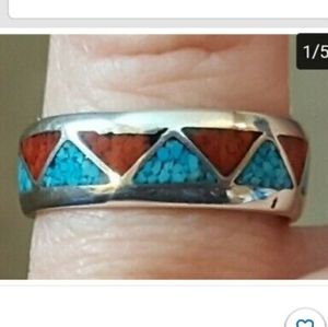 Native American Eternity Band Ring: UNISEX